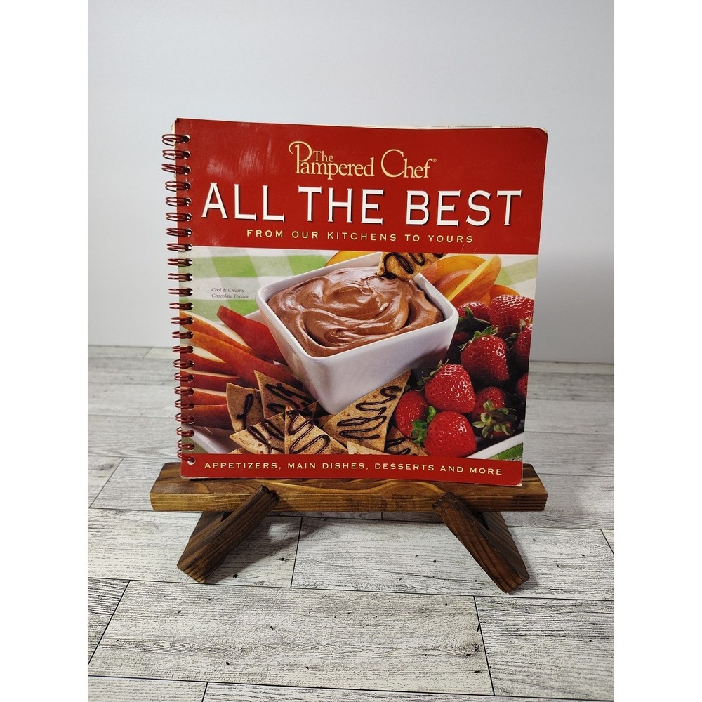 Pampered Chef All the Best 2003 Spiral Bound Cookbook Recipes Kitchen Party Retr
